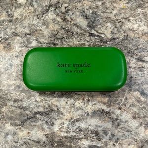 Kate Spade Green & Black Glasses Case